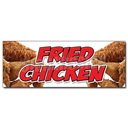 Signmission 12in FRIED CHICKEN DECAL sticker restaurant Maryland southern spicy sandwich, D-12 Fried Chicken D-12 Fried Chicken